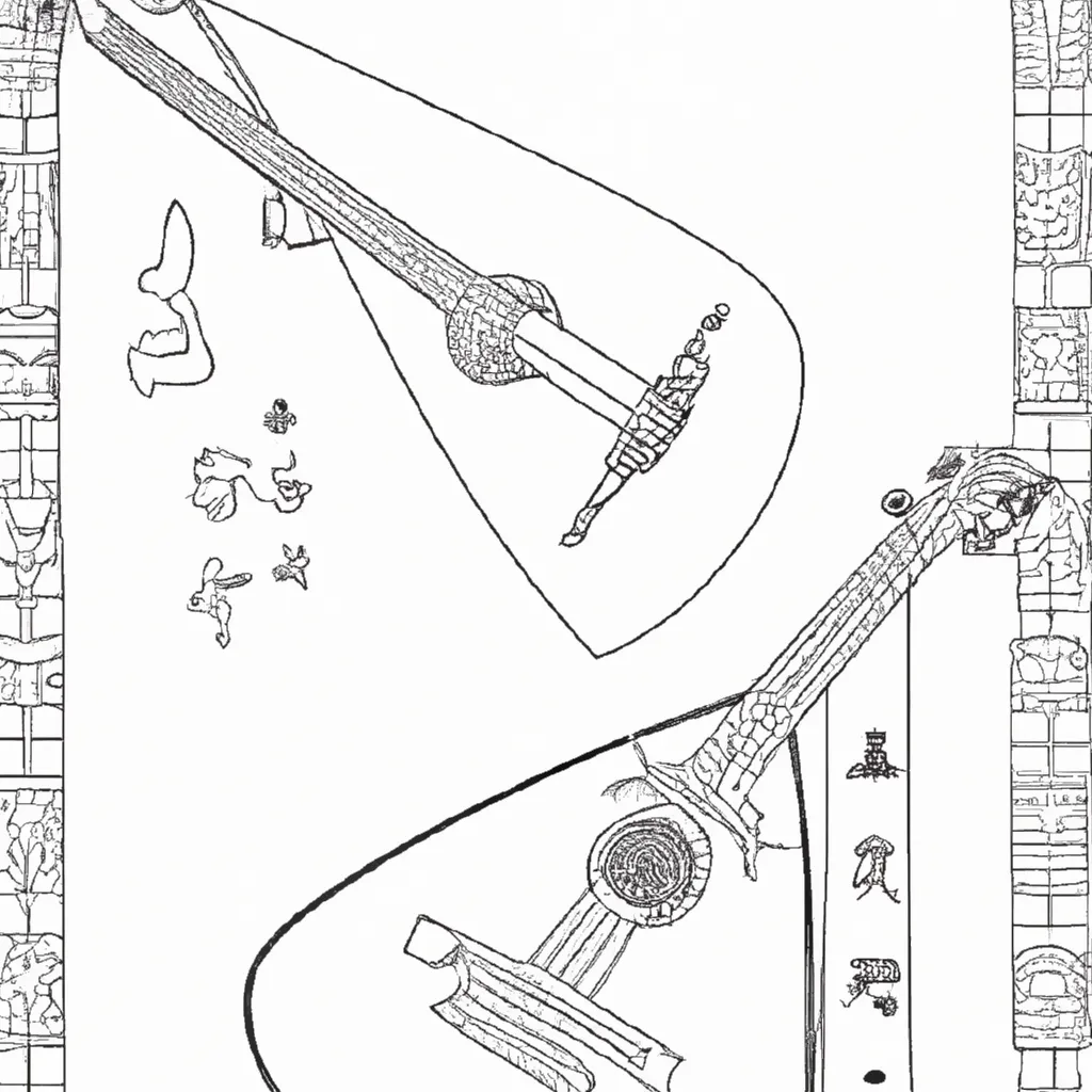 desenhos shamisen japones imprimir pintar 10