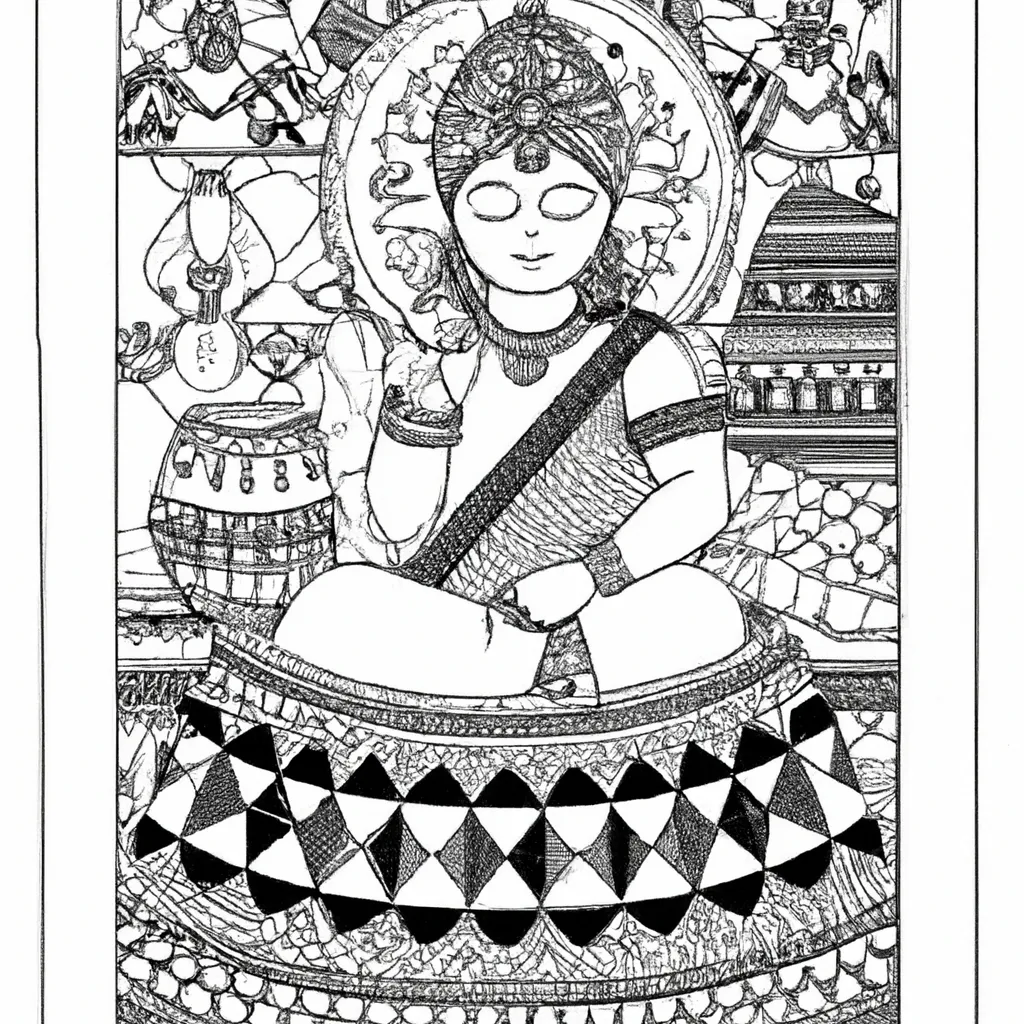 desenhos tabla indiano imprimir pintar 6