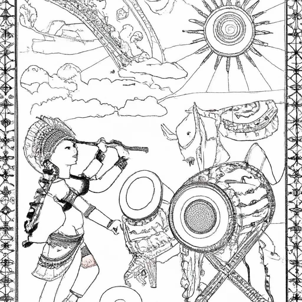 desenhos tabla indiano imprimir pintar 7