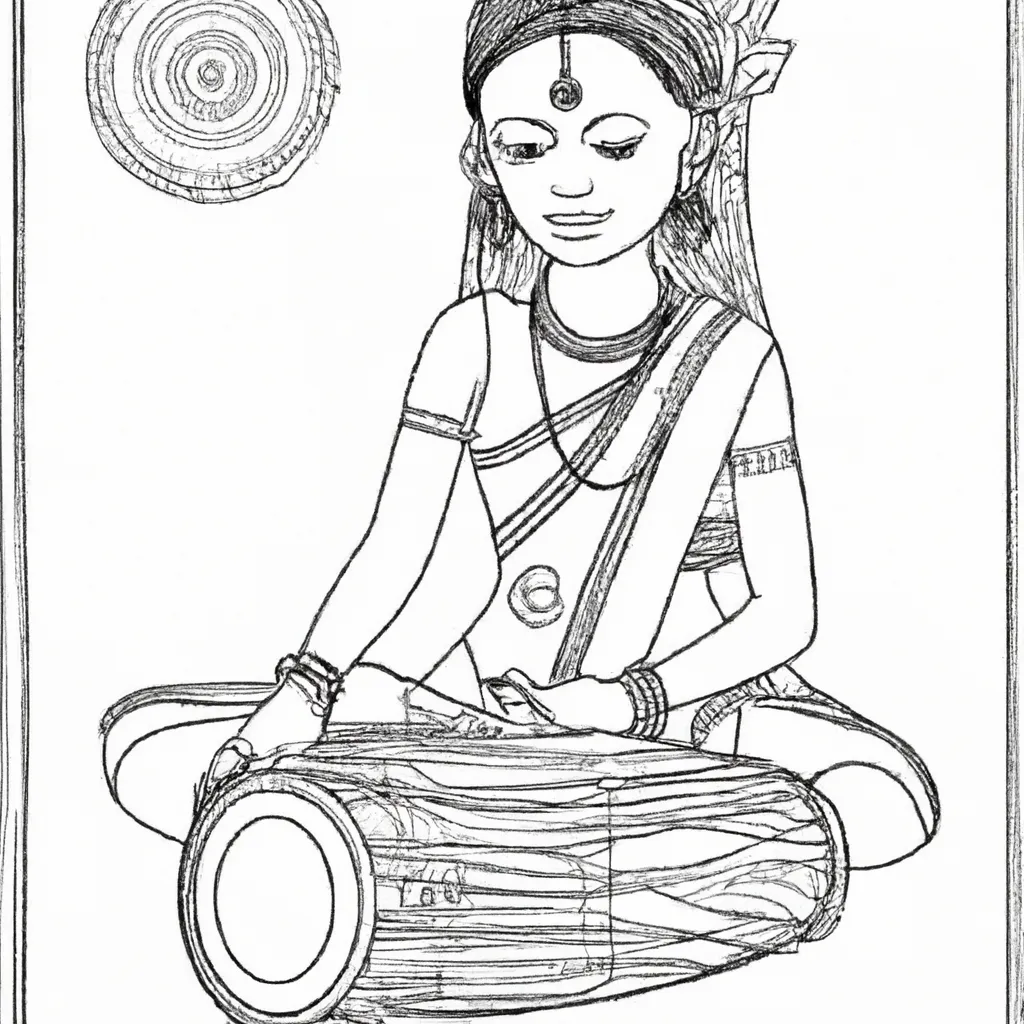 desenhos tabla indiano imprimir pintar 13