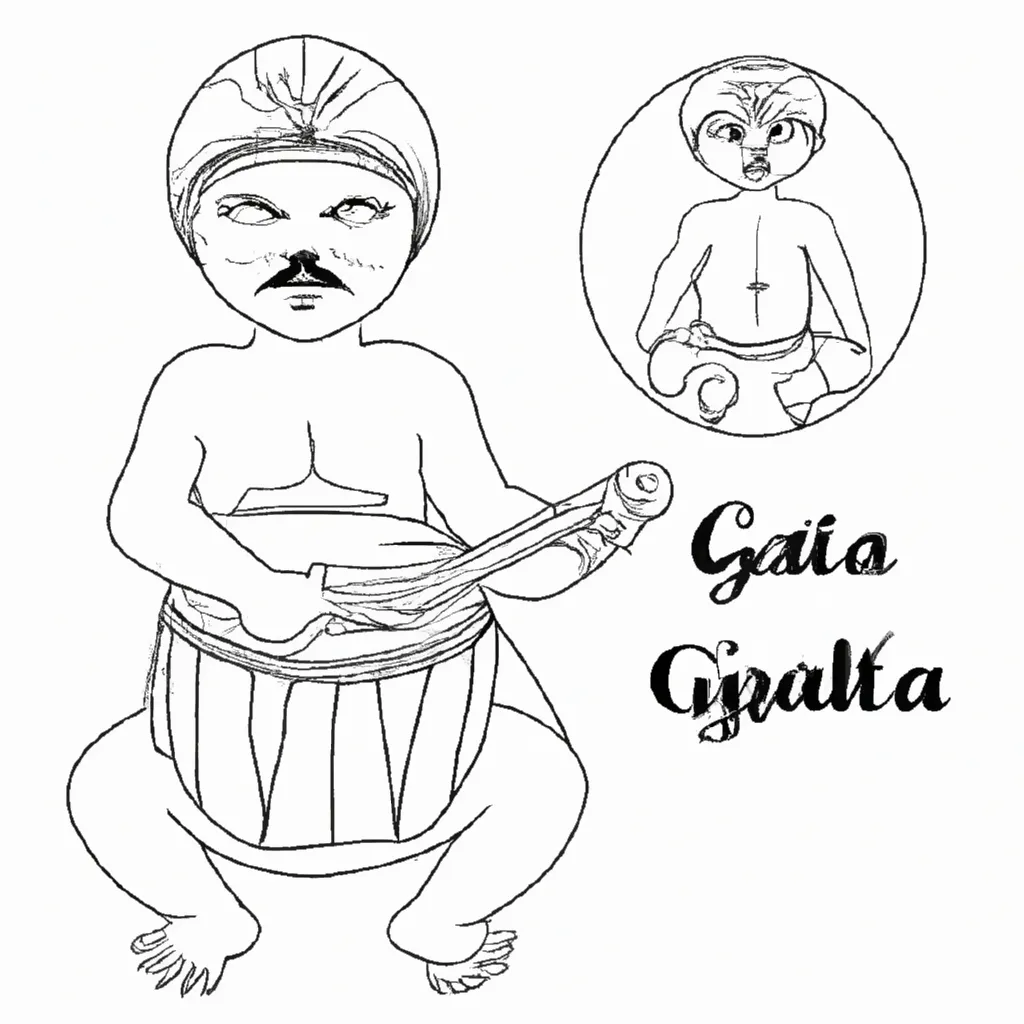 gaita de foles desenhos imprimir pintar 7