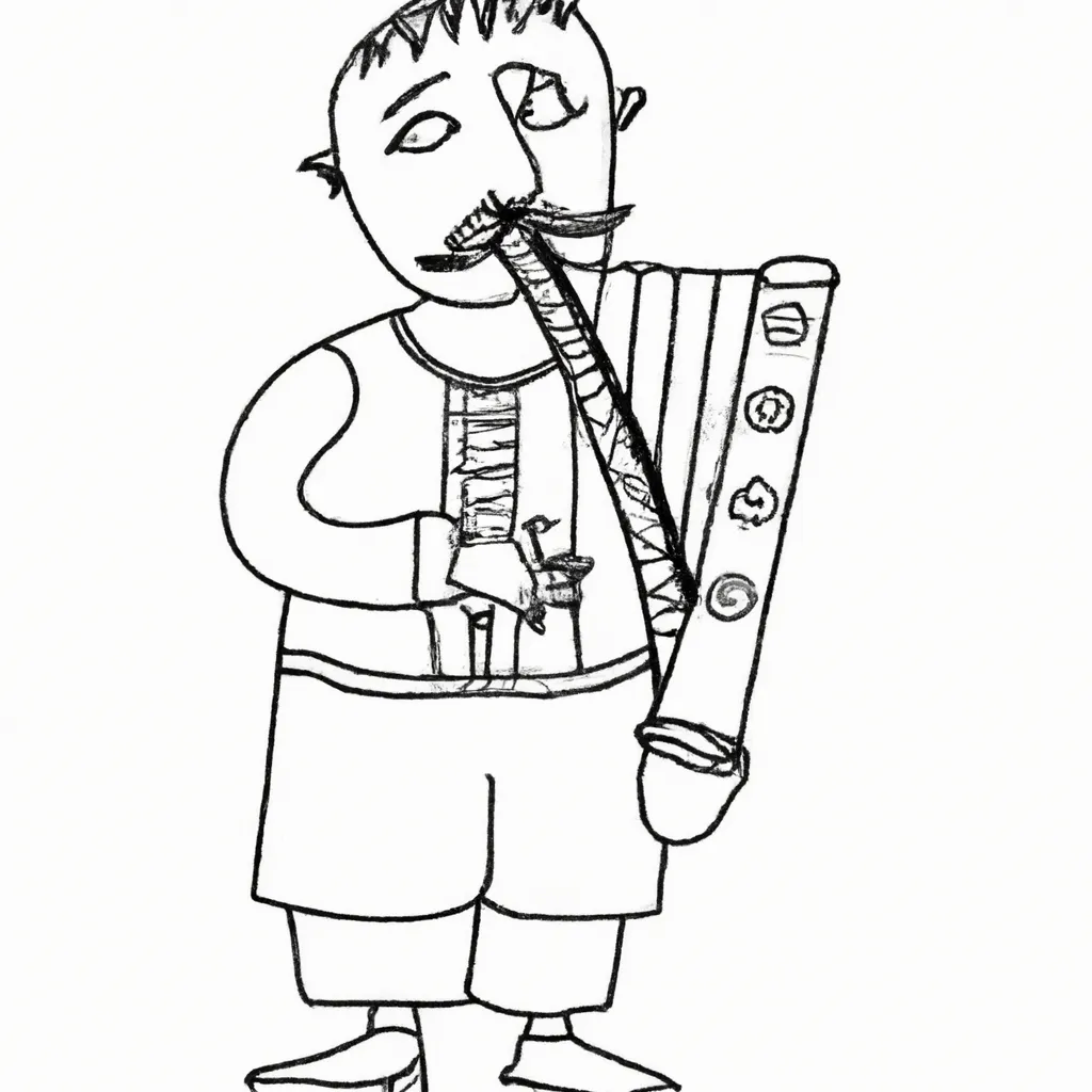 gaita de foles desenhos imprimir pintar 14