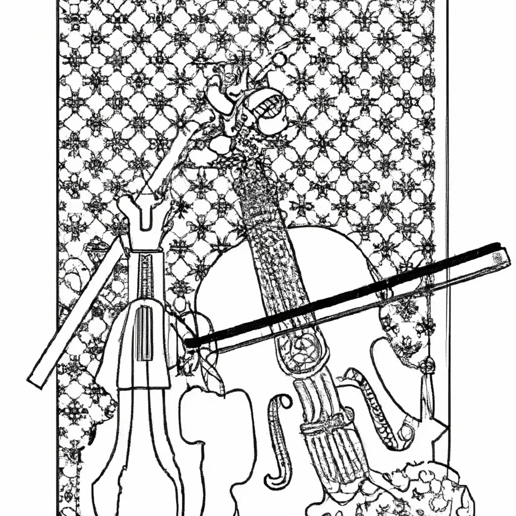 hardanger fiddle desenhos imprimir pintar