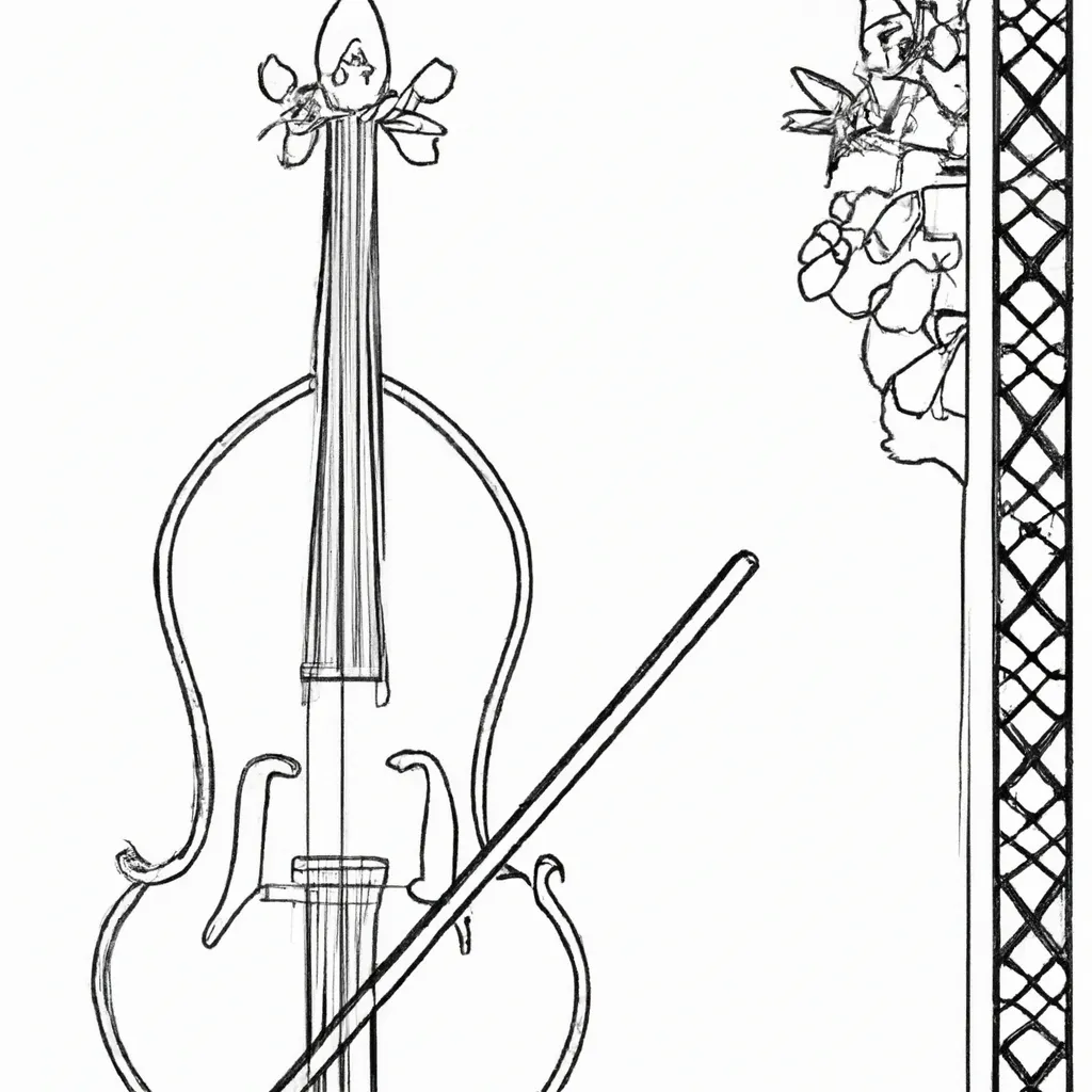 hardanger fiddle desenhos imprimir pintar 10