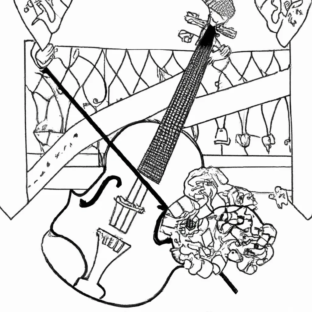 hardanger fiddle desenhos imprimir pintar 13
