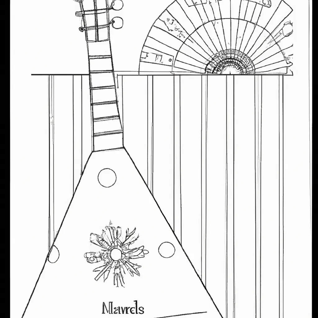 desenhos kantele finlandes imprimir pintar harmonia nordica 1