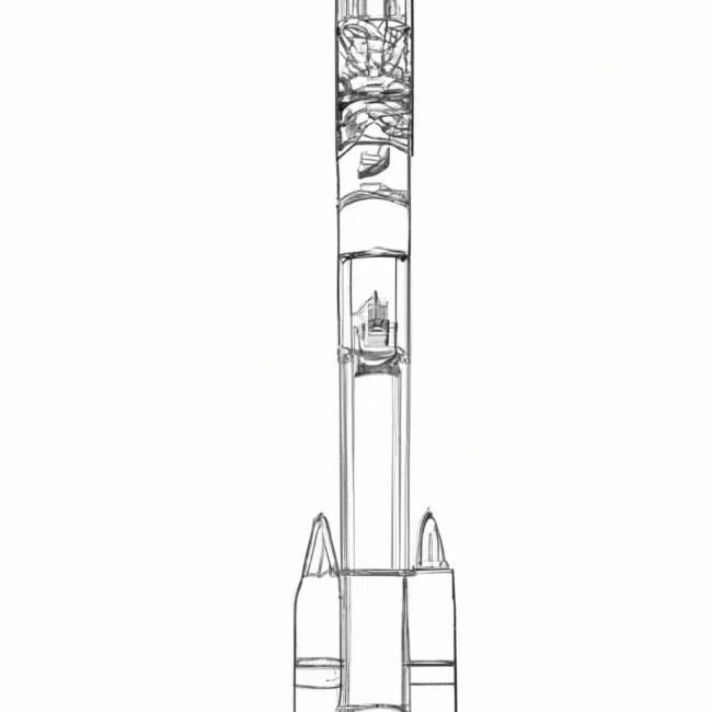 desenhos foguete falcon 9 imprimir pintar 2