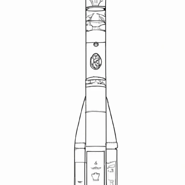desenhos foguete falcon 9 imprimir pintar 4