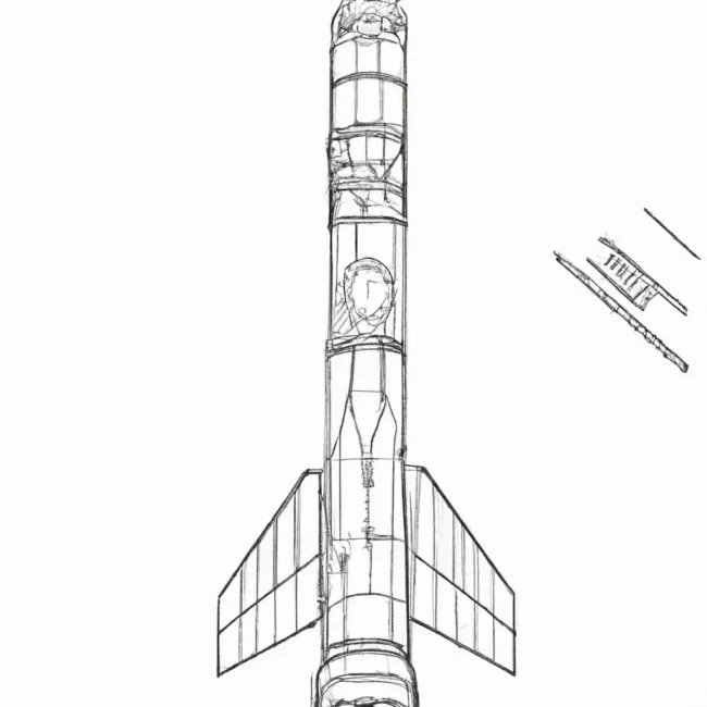 desenhos foguete falcon 9 imprimir pintar 6