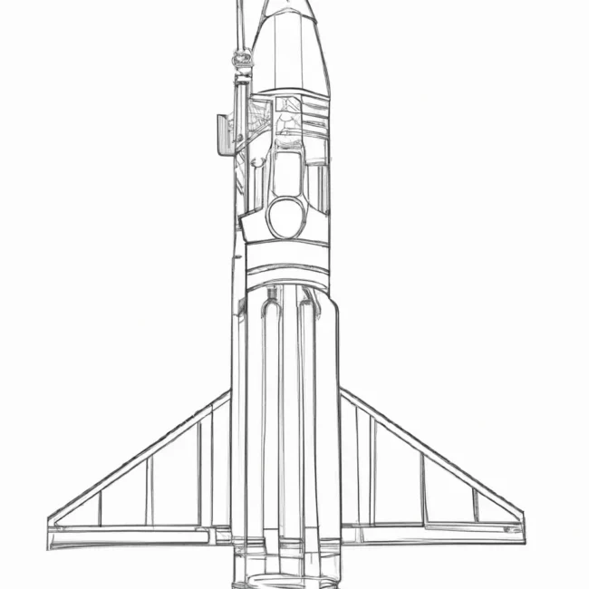 desenhos foguete falcon 9 imprimir pintar 10