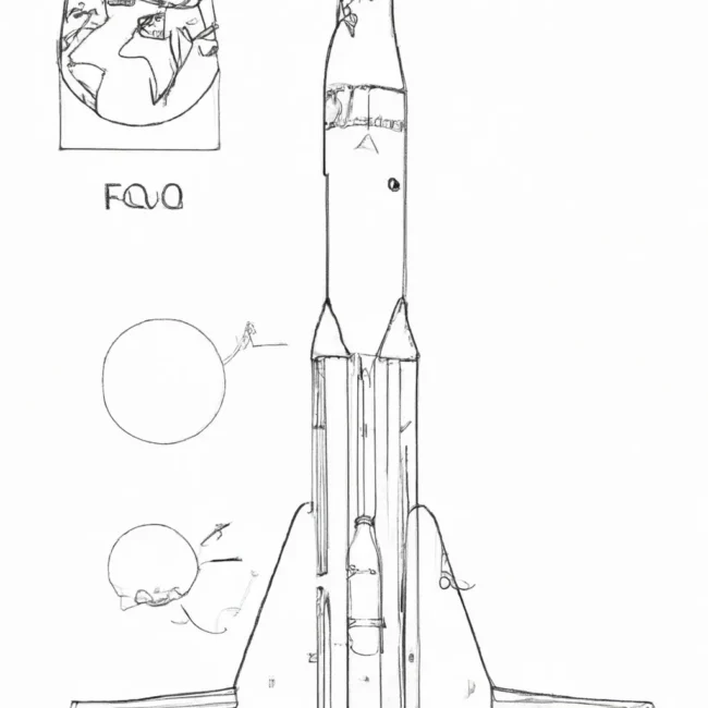 desenhos foguete falcon 9 imprimir pintar 11