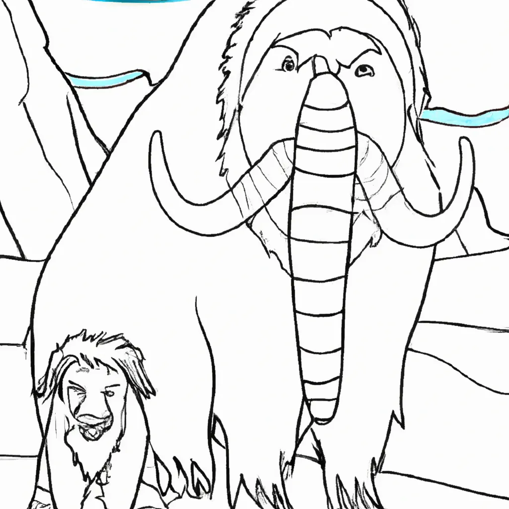 desenhos mamute lanoso imprimir pintar 6 desenhos mamute lanoso imprimir pintar 6