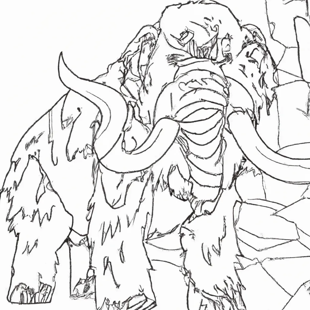 desenhos mamute lanoso imprimir pintar 8 desenhos mamute lanoso imprimir pintar 8