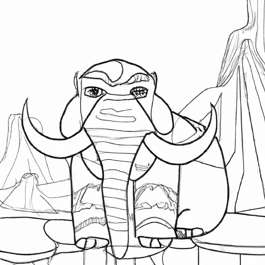 desenhos mamute lanoso imprimir pintar 9 desenhos mamute lanoso imprimir pintar 9