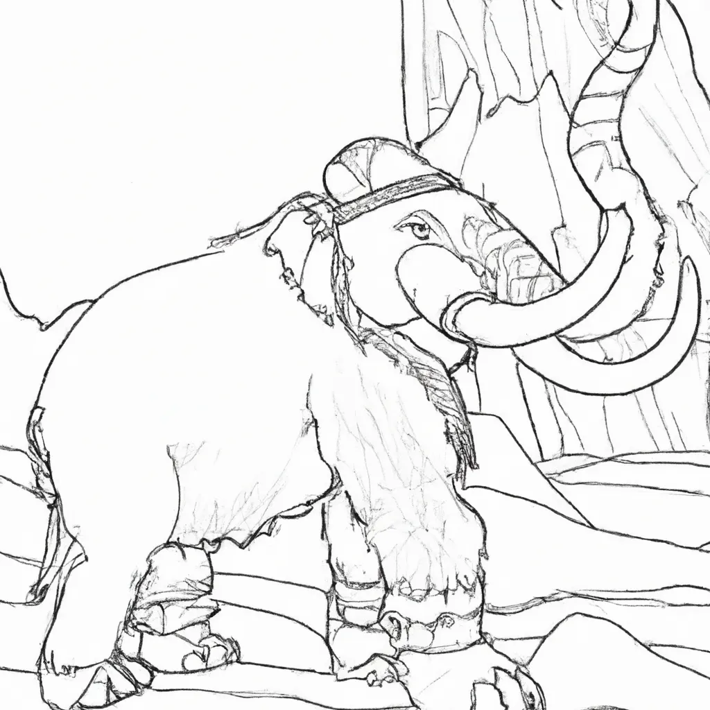 desenhos mamute lanoso imprimir pintar 13 desenhos mamute lanoso imprimir pintar 13