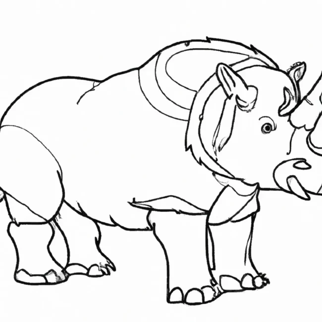 desenhos rinoceronte lanudo imprimir pintar 9 desenhos rinoceronte lanudo imprimir pintar 9