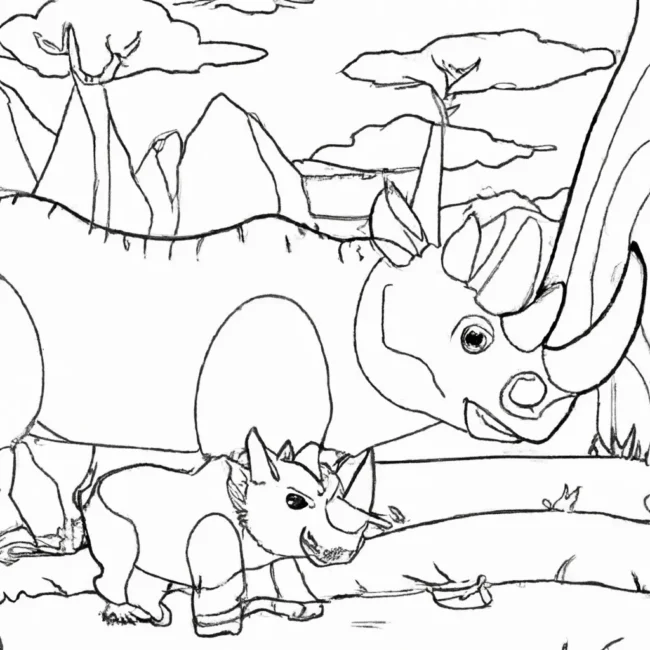 desenhos rinoceronte lanudo imprimir pintar 11 desenhos rinoceronte lanudo imprimir pintar 11