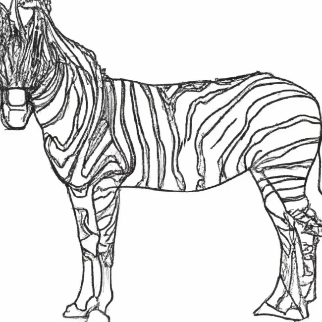 desenhos quagga zebras africa
