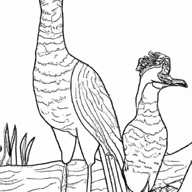 desenhos moa imprimir pintar aves gigantes nova zelandia