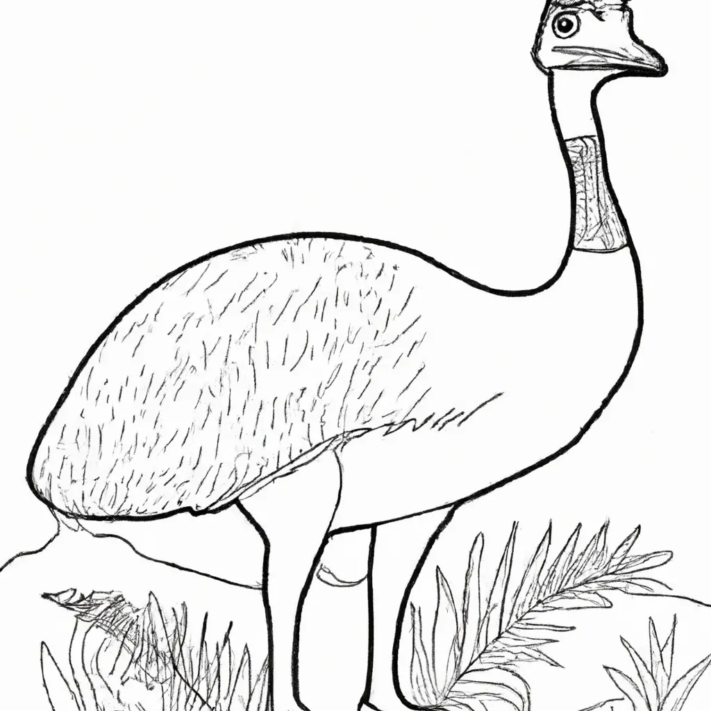 desenhos moa imprimir pintar aves gigantes nova zelandia 9