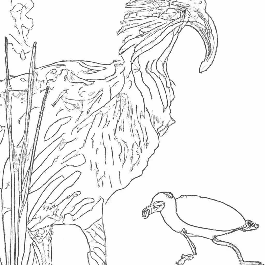 desenhos moa imprimir pintar aves gigantes nova zelandia 10