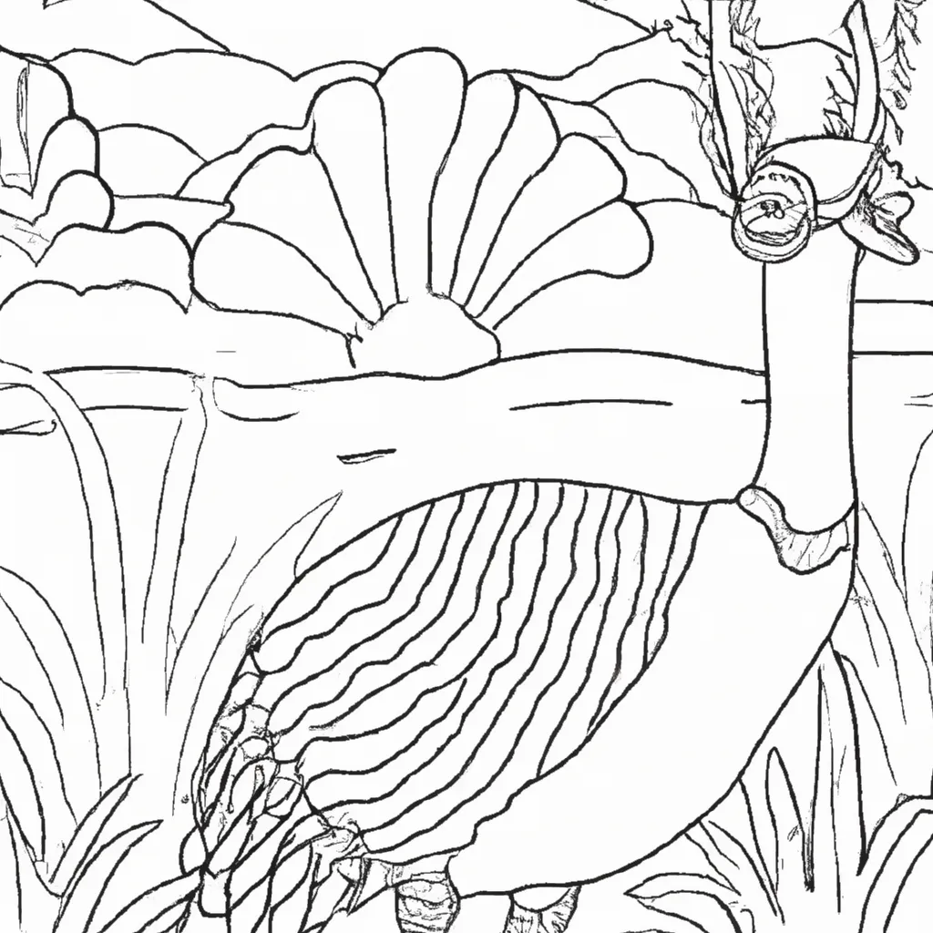 desenhos moa imprimir pintar aves gigantes nova zelandia 11