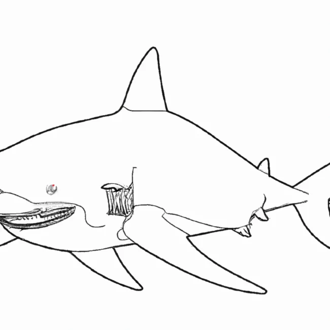 desenhos megalodonte imprimir pintar