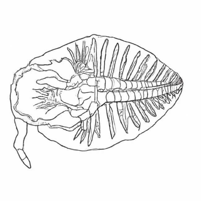 desenhos trilobita imprimir pintar fosseis passado
