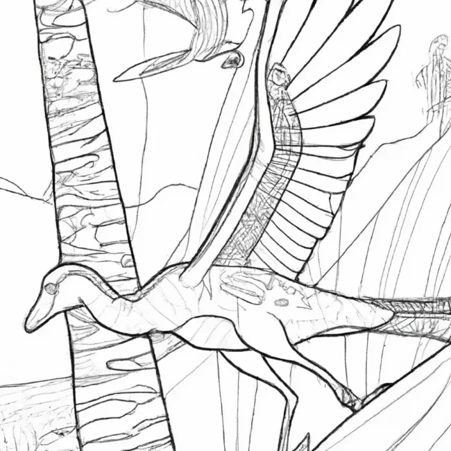 desenhos archeopteryx imprimir pintar