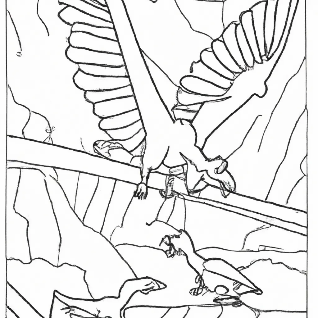 desenhos archeopteryx imprimir pintar 1