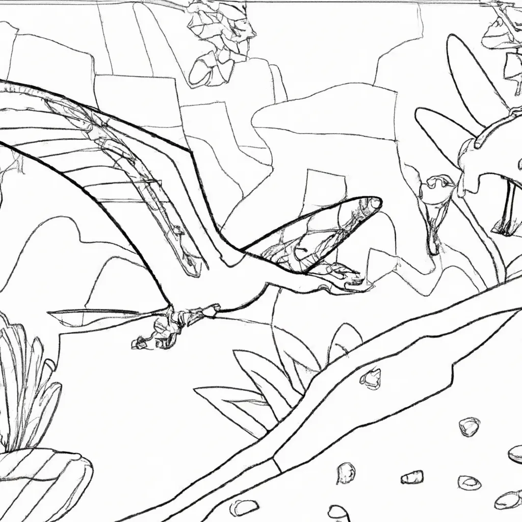 desenhos archeopteryx imprimir pintar 2