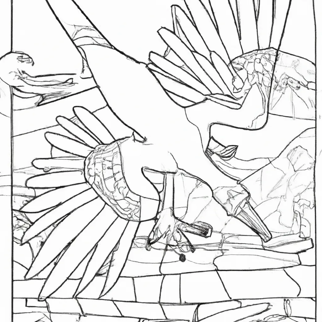 desenhos archeopteryx imprimir pintar 6