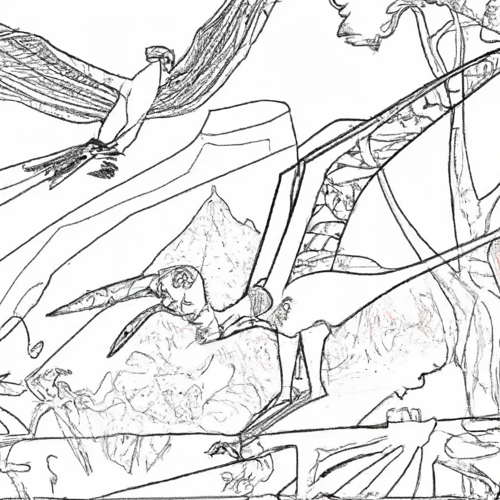 desenhos archeopteryx imprimir pintar 7