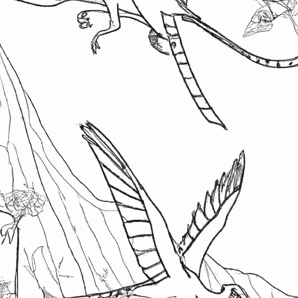 desenhos archeopteryx imprimir pintar 11