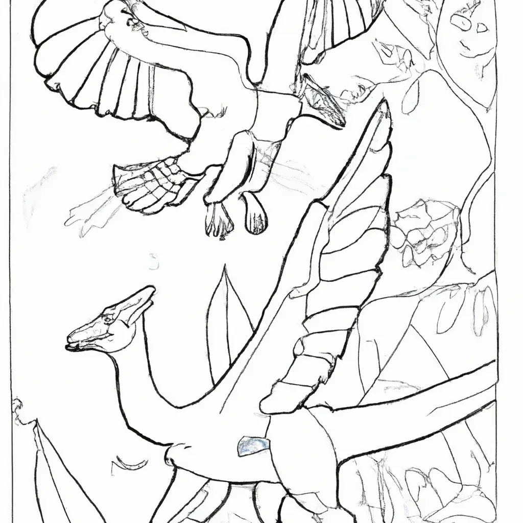 desenhos archeopteryx imprimir pintar 13