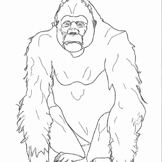 desenhos gigantopithecus imprimir pintar