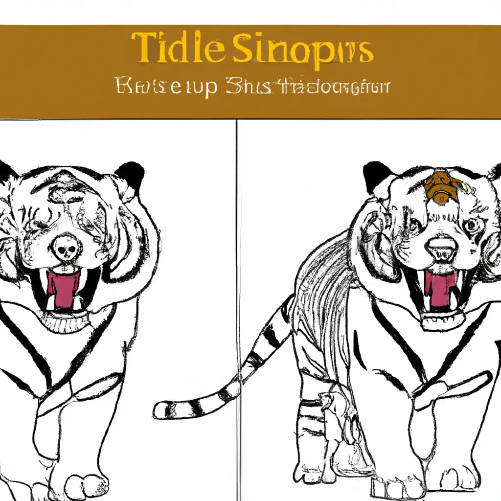 desenhos smilodon imprimir pintar tigres dentes sabre 7