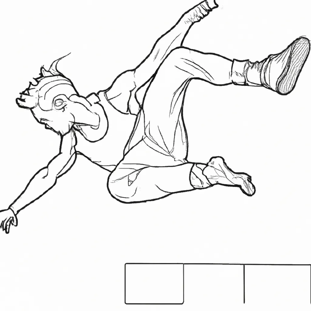desenhos parkour imprimir pintar arte movimento 1