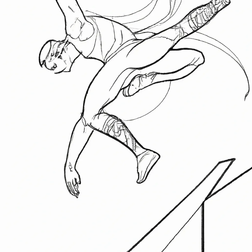 desenhos parkour imprimir pintar arte movimento 2