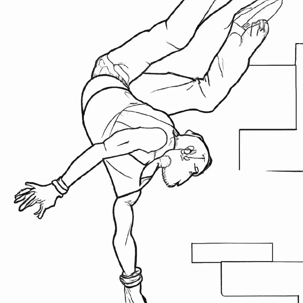 desenhos parkour imprimir pintar arte movimento 10