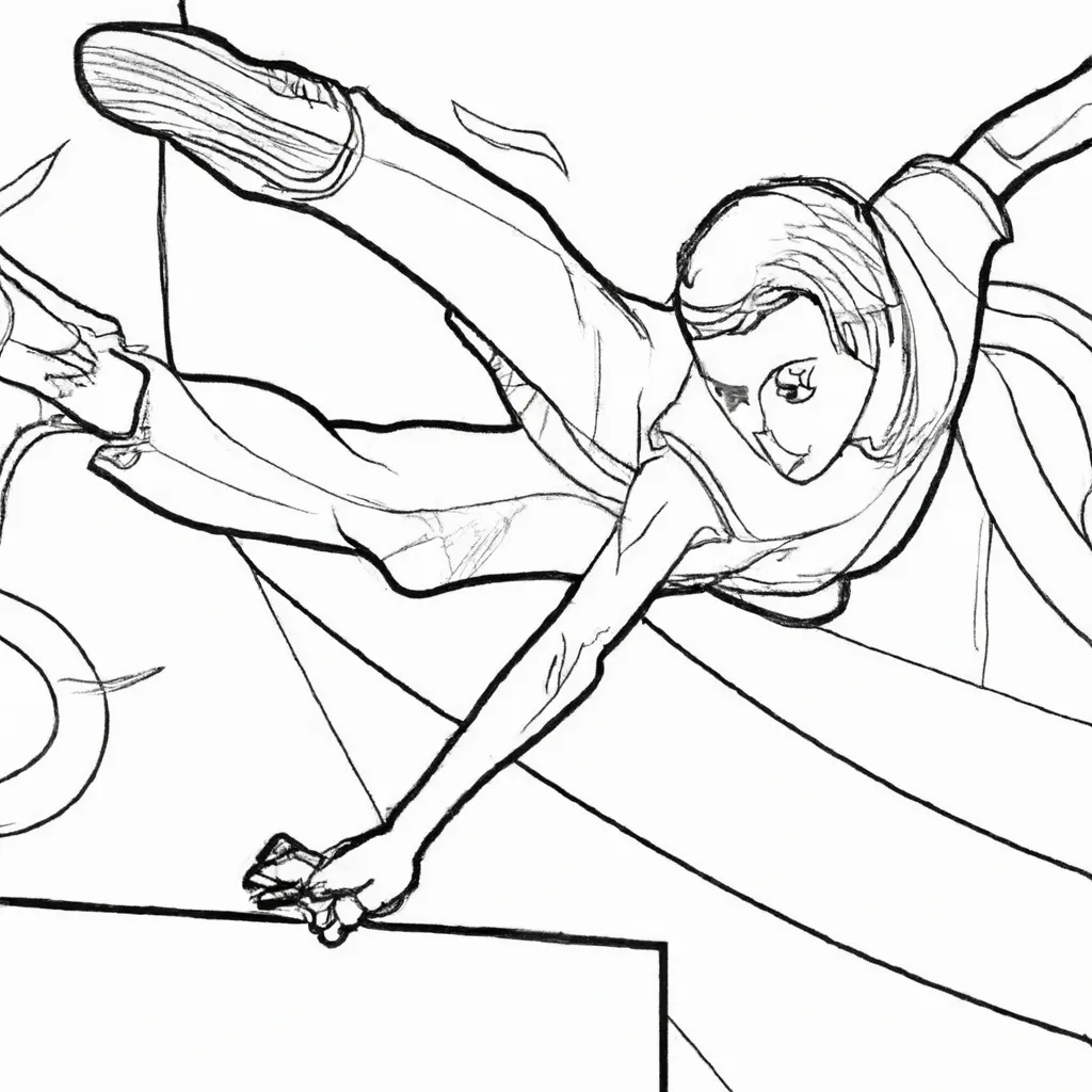 desenhos parkour imprimir pintar arte movimento 12
