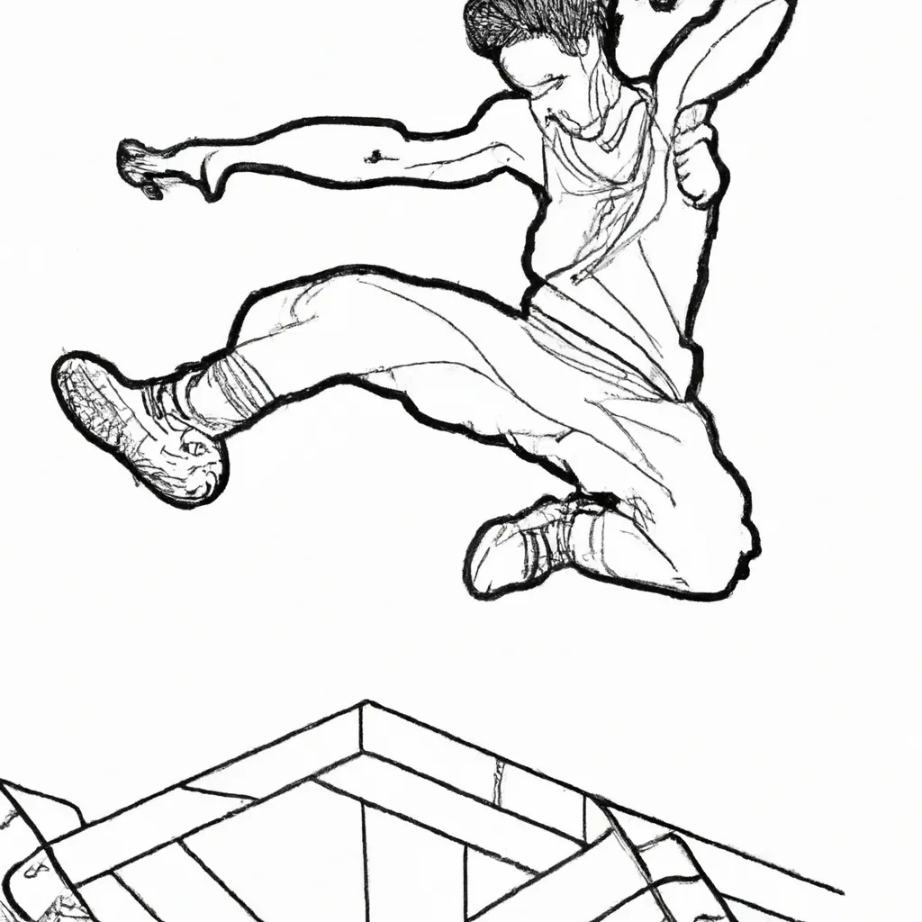 desenhos parkour imprimir pintar arte movimento 13