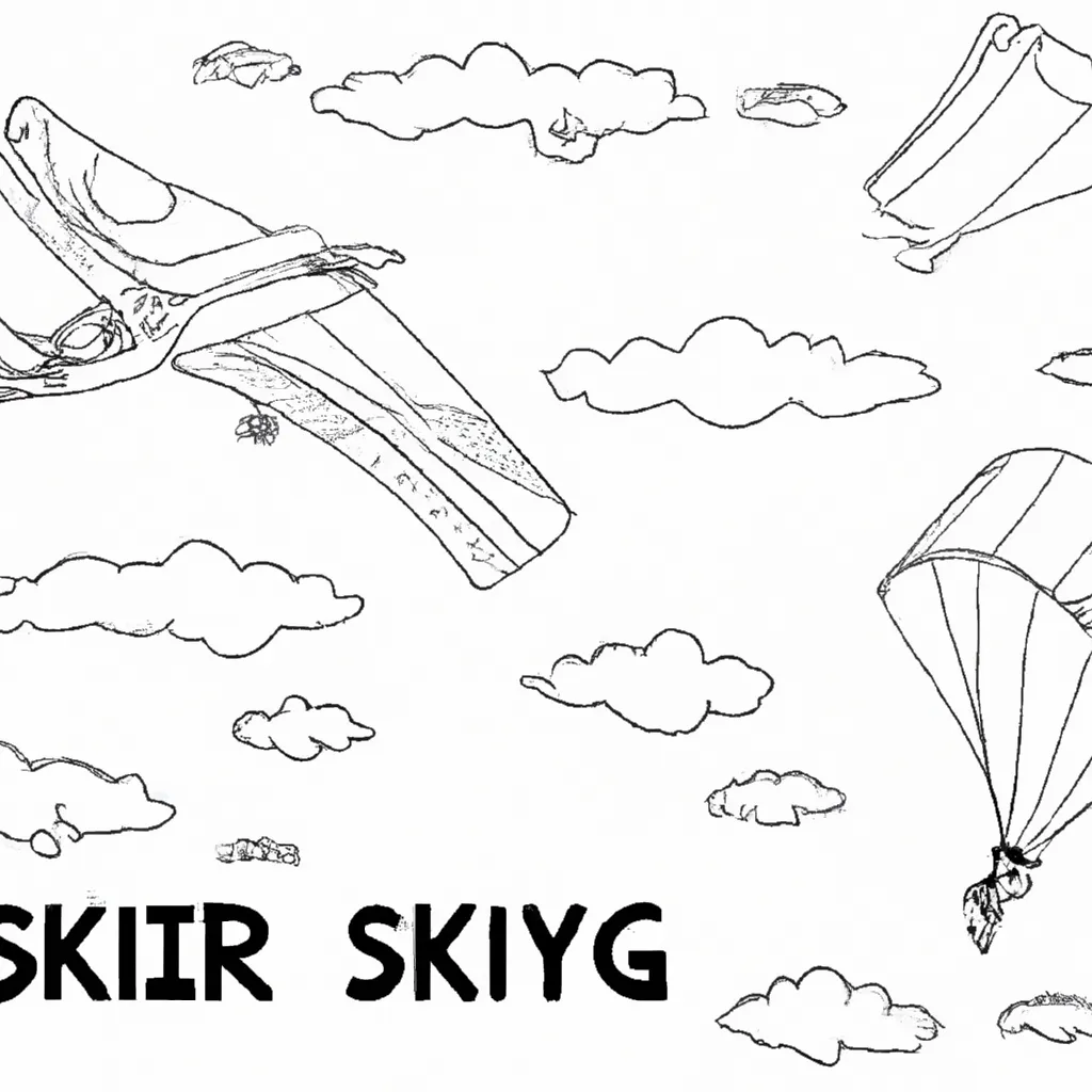 desenhos skydiving imprimir pintar 2 desenhos skydiving imprimir pintar 2