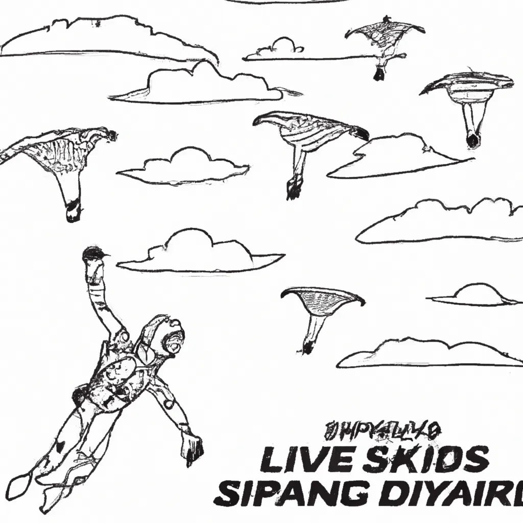 desenhos skydiving imprimir pintar 6 desenhos skydiving imprimir pintar 6