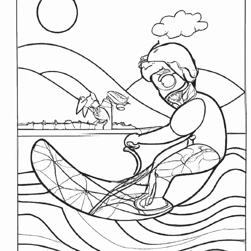 desenhos wakeboard imprimir pintar surf lagoa 2