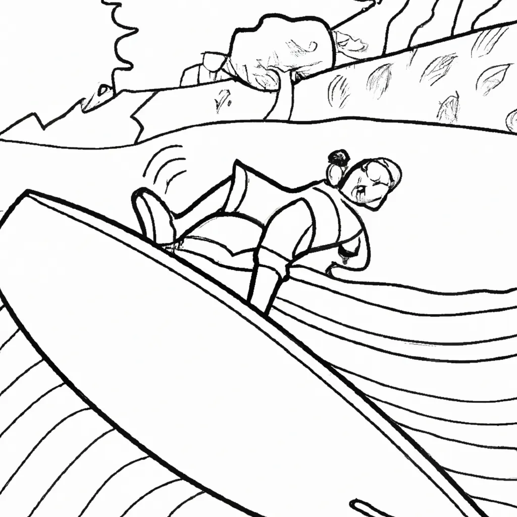 desenhos wakeboard imprimir pintar surf lagoa 3