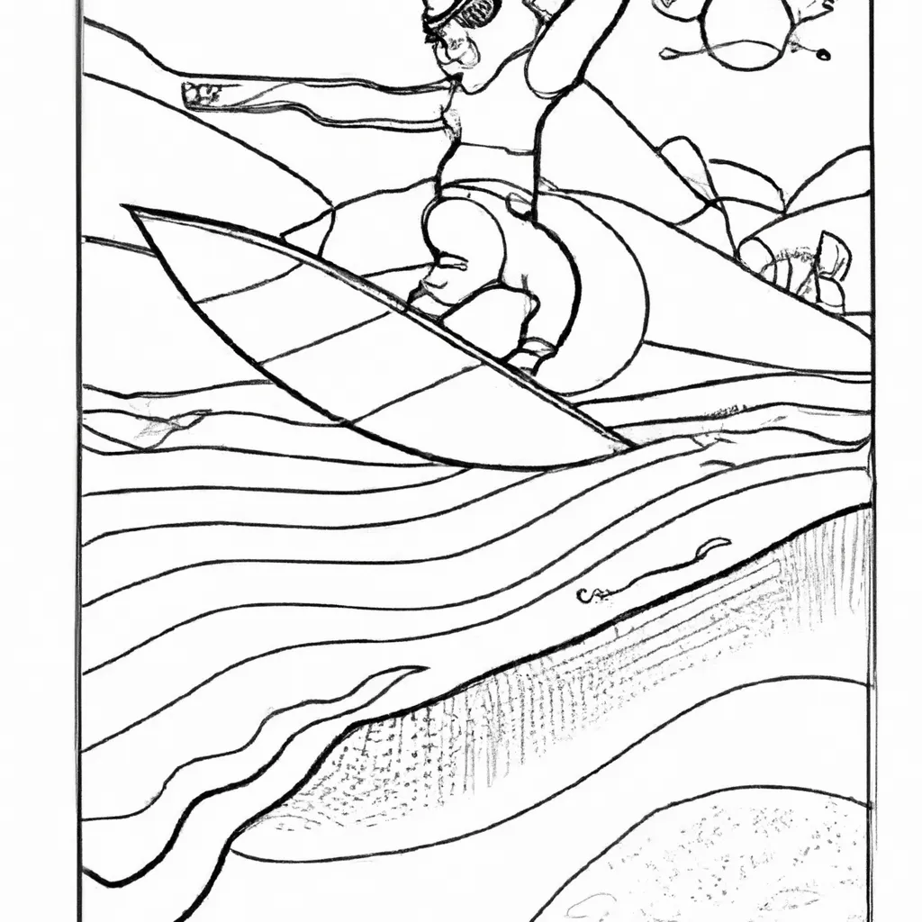desenhos wakeboard imprimir pintar surf lagoa 6