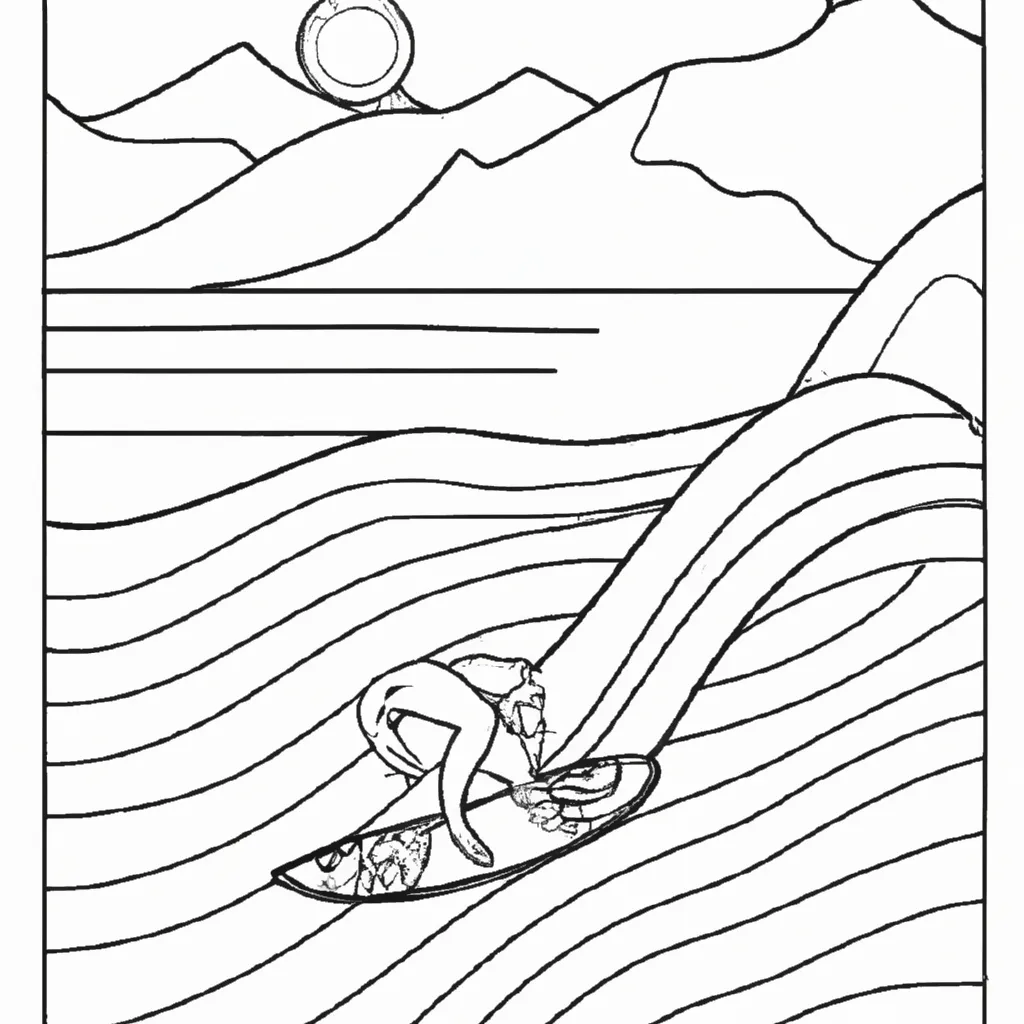 desenhos wakeboard imprimir pintar surf lagoa 8
