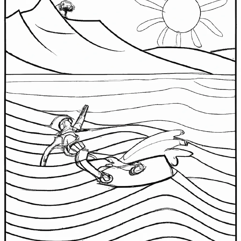 desenhos wakeboard imprimir pintar surf lagoa 9