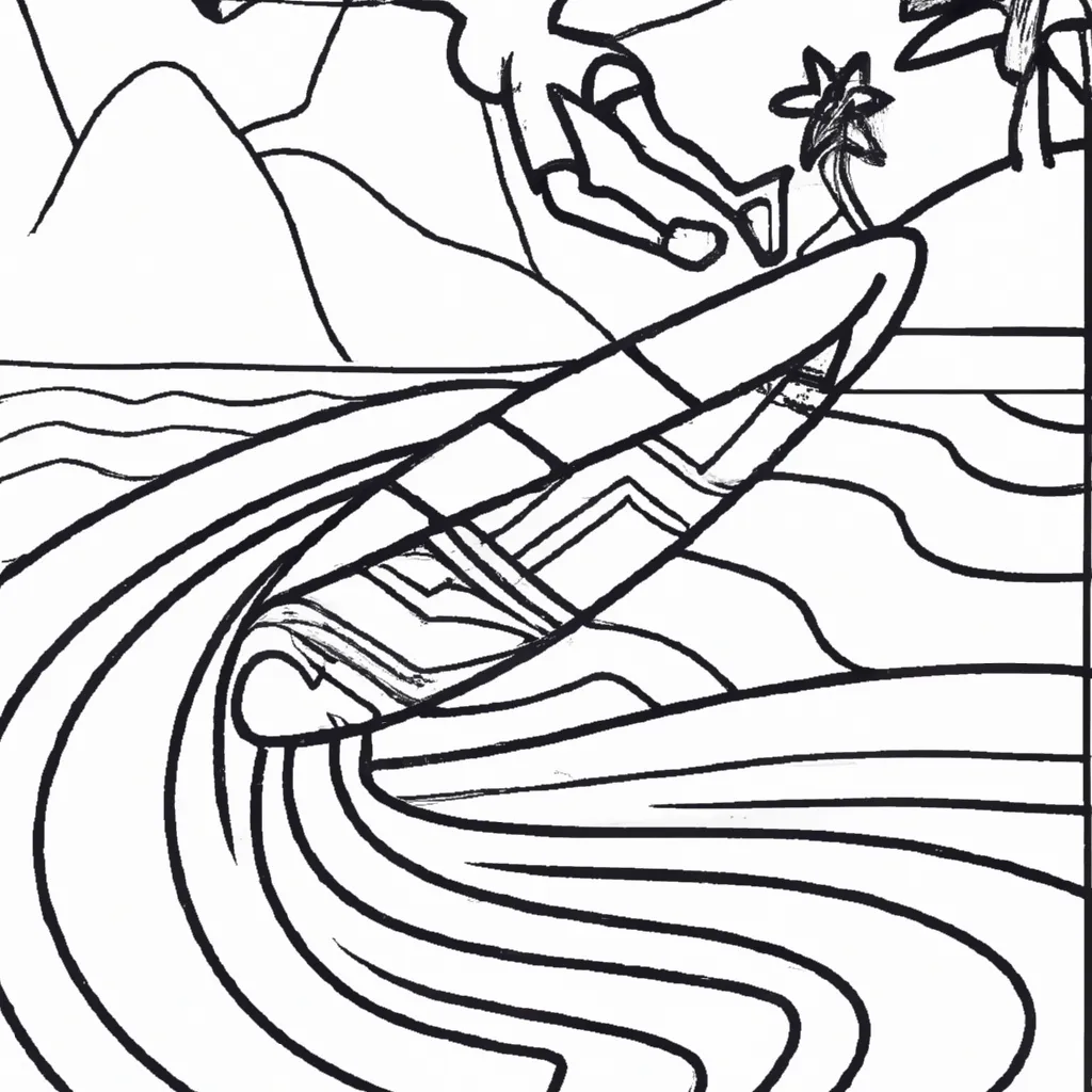 desenhos wakeboard imprimir pintar surf lagoa 10